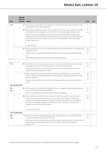 Unterrichtsplan